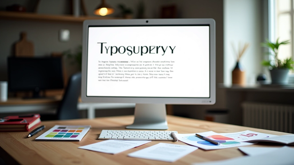 Schermo mostra esempi di tipografia italiana con caratteri diacritici ben renderizzati